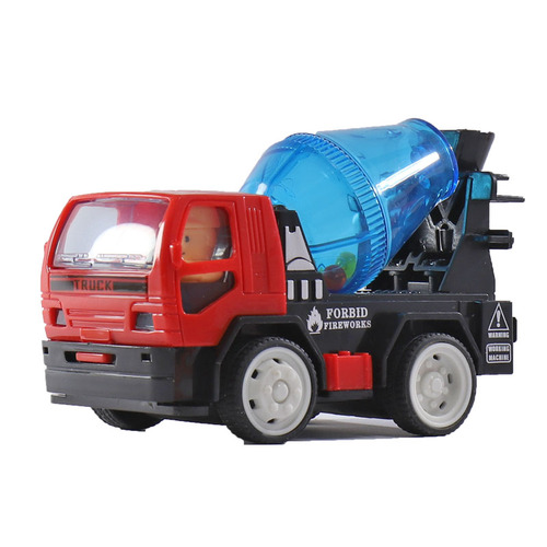 Inertial mixer toy children's action car rotating bucket baby environmentally friendly fall-resistant cartoon engineering ginger tea
