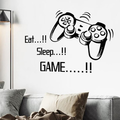 外貿遊戲手柄男孩臥室網吧玄關家居氛圍裝飾牆貼貼紙自粘批發跨境