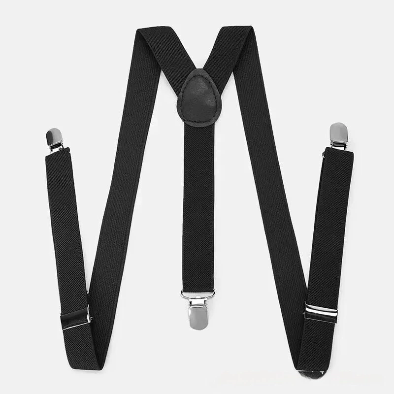 Y-образные черные модные мужские и женские подтяжки шириной 2,5 см для взрослых, высокоэластичные эластичные подтяжки, аксессуары для одежды, подтяжки