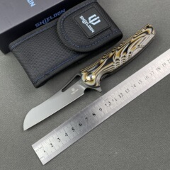 户外露营水果折刀D2钢高硬度随身便捷多功能小刀G10手柄