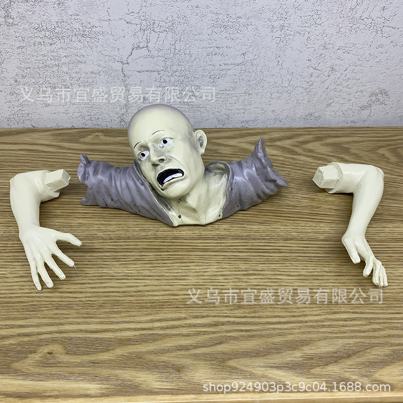 国境を越えたハロウィンのホラー系ゾンビガーデンオーナメント、樹脂工芸品、庭園ゾンビシリーズ、いたずら装飾|undefined