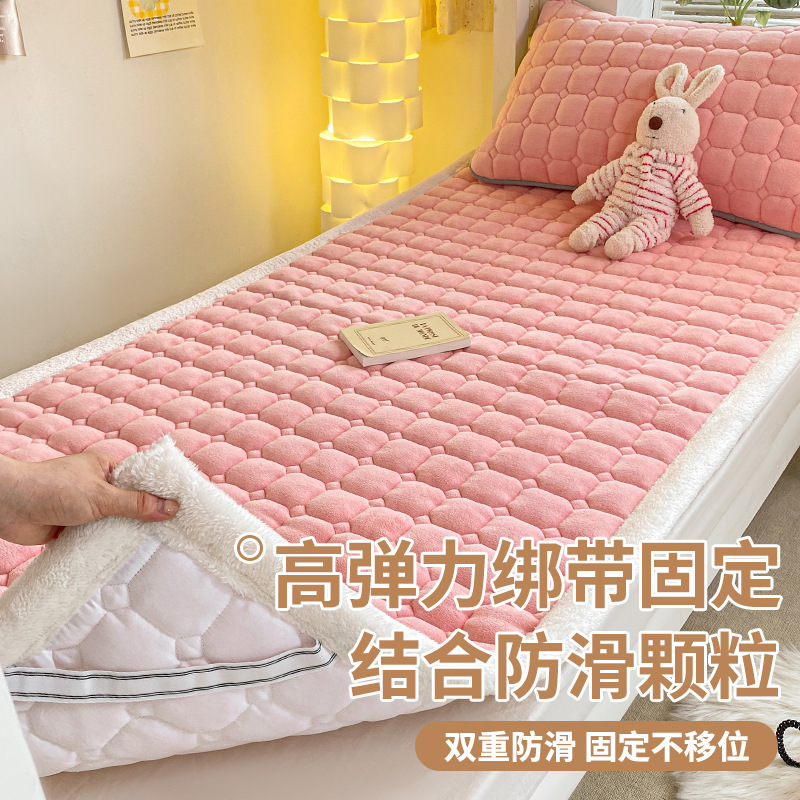 Classe A colchón de veludo de leche colchón de cama es dormitorio universitario 90x190 colchón de cama de invierno manta