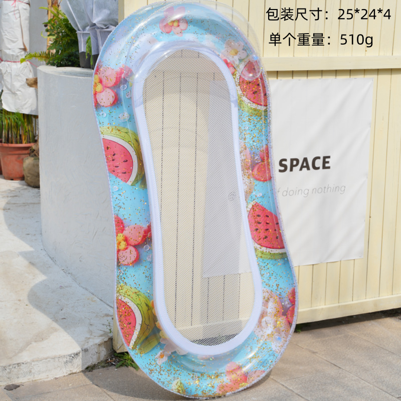 4管クロスボーダー熱売エアハンモック水上遊戯寝椅子浮床直売帯網折り畳み背もたれ浮き爆発