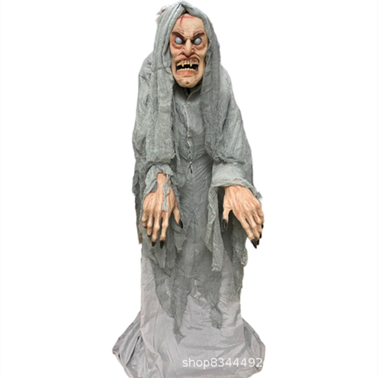 Accesorios de Halloween casa embrujada bar cámara de escape horror atmósfera diseño diablo asistente toque Sonido luminoso