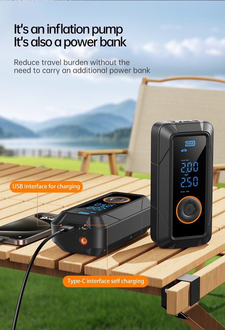 Cross-Border Car Wireless Air Pump Portable Car Electric Pump Car Tire Car Inflator