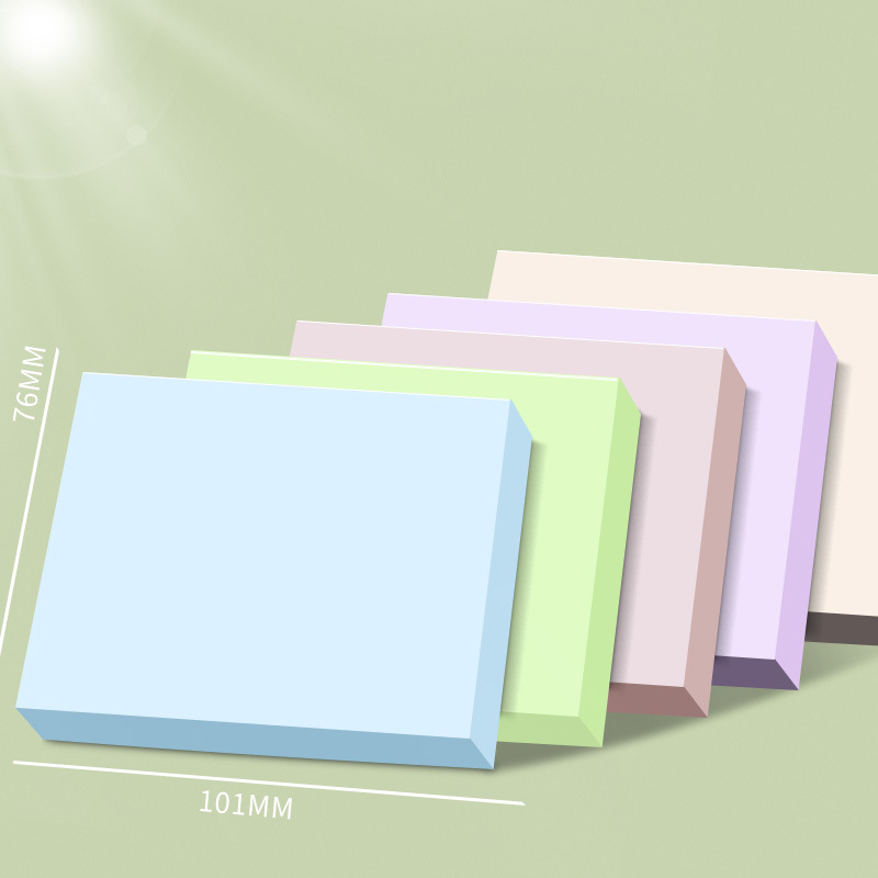 Las notas adhesivas de color Morandi se pueden pegar con mensajes en color rasgado a mano, notas adhesivas para el trabajo y el estudio N notas adhesivas