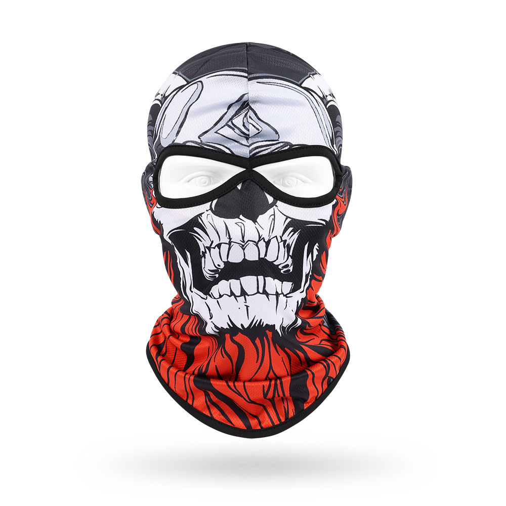 Motocicleta bicicleta equipo sudor absorbente transpirable cráneo cubierta deportes al aire libre collar ciclismo pesca máscara de protección solar