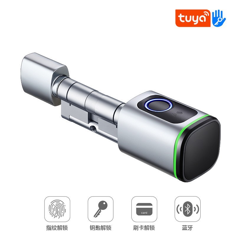 4-in-1 fingerprint Bluetooth lock (fingerprint+swiping+key+Bluetooth) -Silver