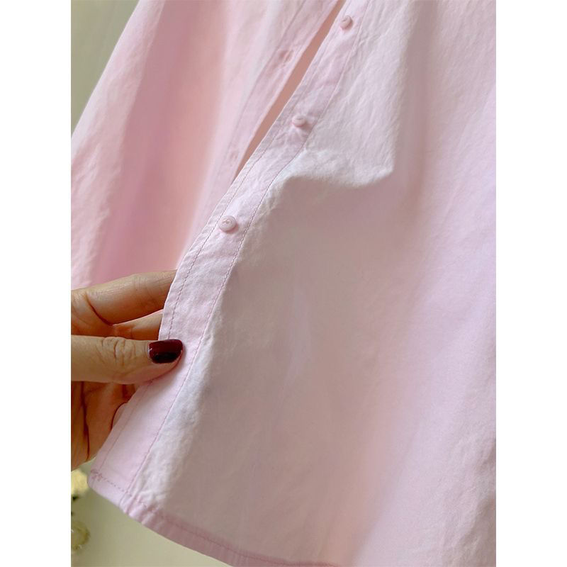 Early Autumn Top Women's Cotton Shirt New Korean Loose Button Design Long Sleeve Sun Protection Shirt Jacket All-match Top