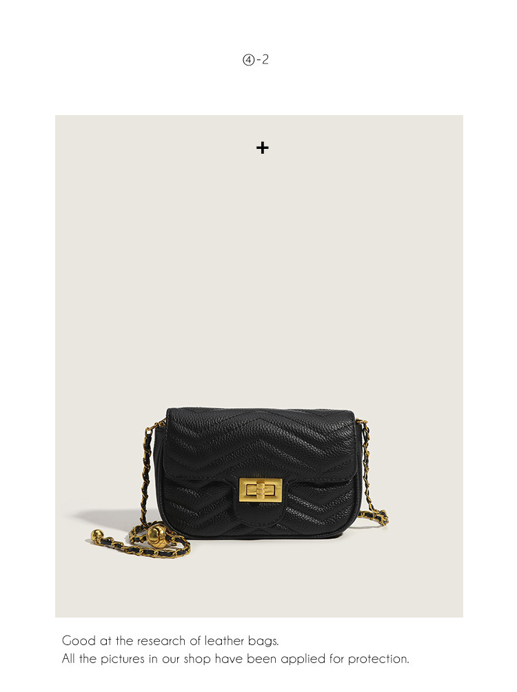 Borsa a tracolla da donna in vera pelle con catena elegante_voghion.com