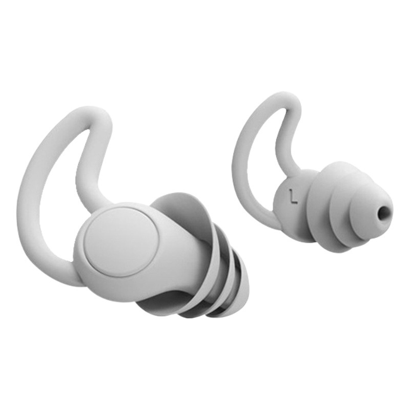 Shark fin earplugs soundproof sleep anti-anxiety earplugs soft silicone boxed earplugs dormitory learning earplugs in stock factory