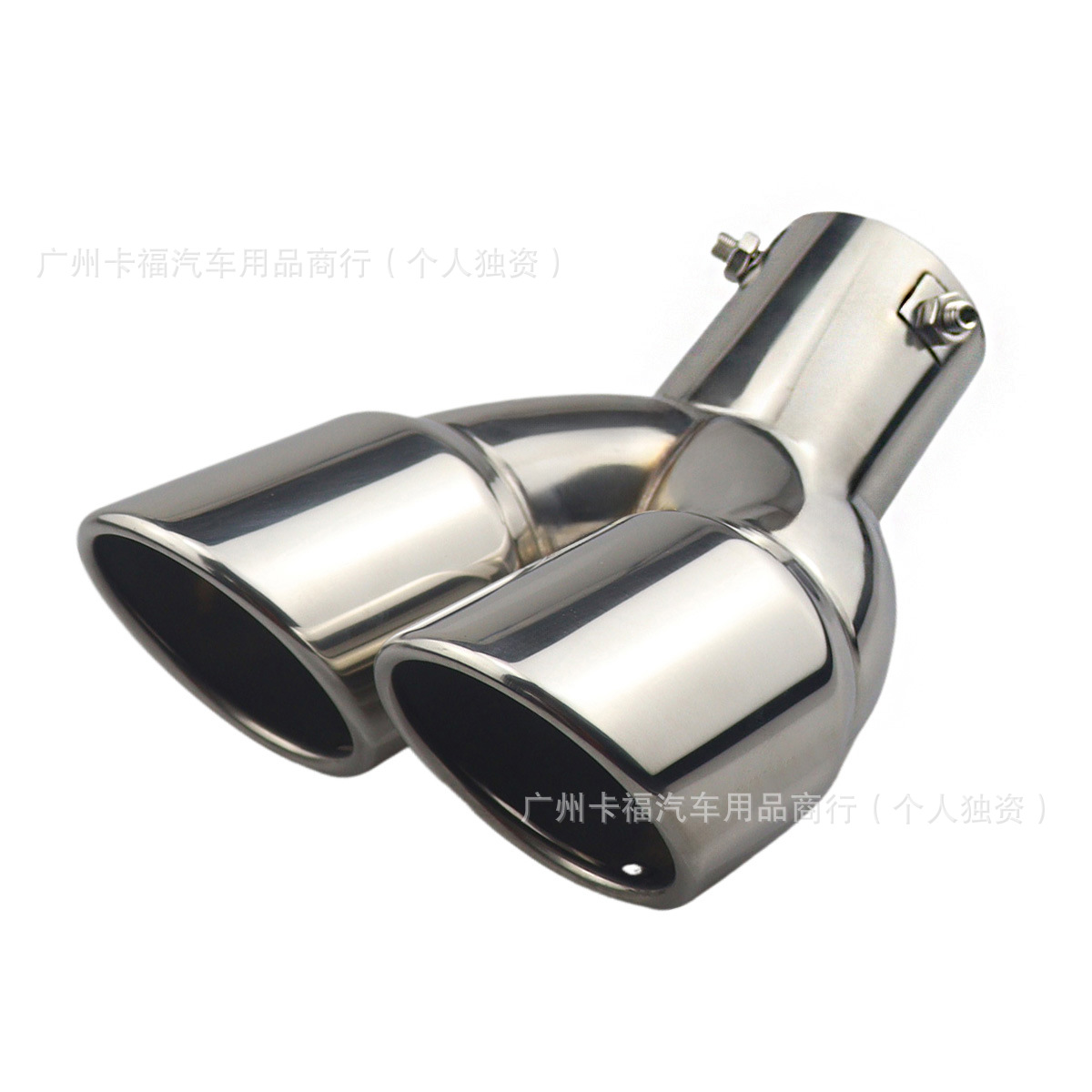 Universal – Universal Stainless Steel Exhaust pipe - curved-silver