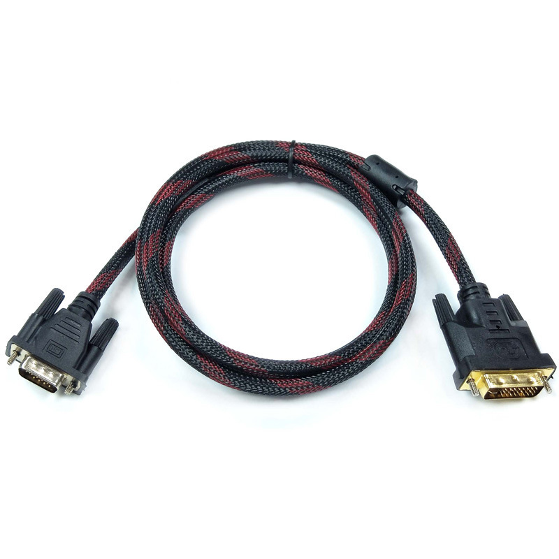 メーカースポット dvi から vga ケーブルネットワーク vga から dvi ケーブル 24 + 5 双方向相互変換 hd ビデオアダプタケーブル|undefined