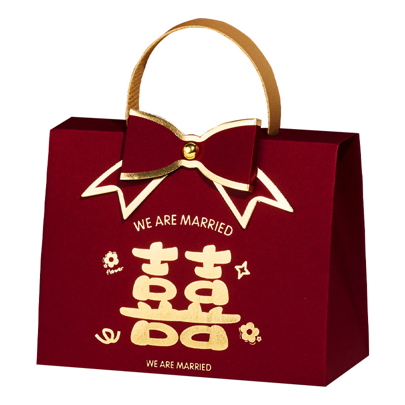 Caja de dulces de boda 2026 nuevo estilo chino de alta sensación caja de regalo de boda cajas de dulces de gran tamaño cajas vacías especiales de boda