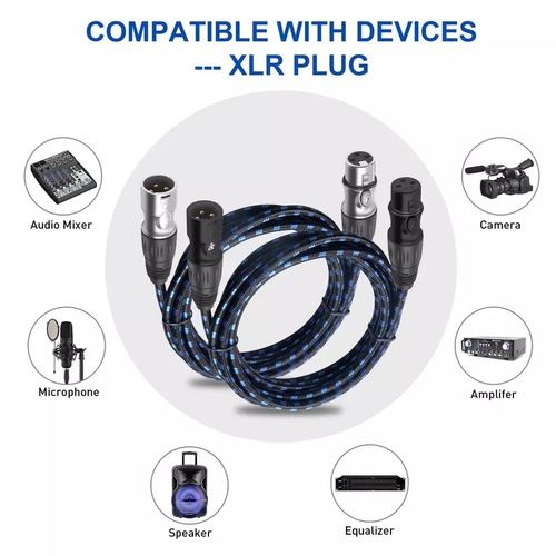 Factory direct sales male to female extension audio XLR cable mixer microphone amplifier audio stage microphone cable