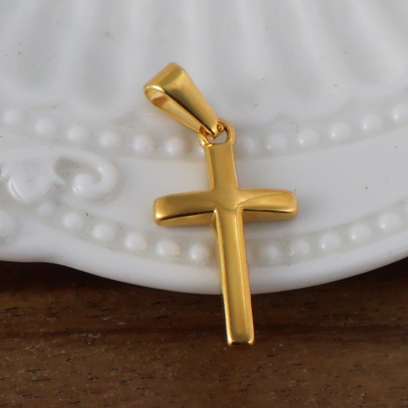 4g Weight Pendant Jewelry Making Type Real Gold Plated Plating Material DIY Jewelry Accessories Classification 1 Piece Quantity 304 Stainless Steel, 316 Stainless Steel Material Cross, Heart Shape Pattern Elegant, Simple Style, Streetwear Style Waterproof Non Tarnish, Irregular, Plating Craft 1 Piece 304 Stainless Steel 316 Stainless Steel Real Gold Plated Cross Heart Shape Pendant DIY Jewelry Accessories 14