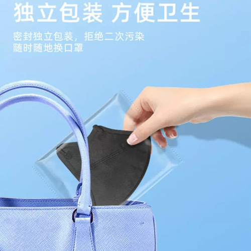 Independently packaged medical grade 3D three-dimensional Morandi color disposable medical three-layer respiratory protection