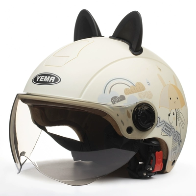 Women's Four Seasons Universal Electric | Motosiklet dəbilqələri - one-size-fits-all-matt-rabbit-black-ear-w-comes-with-heattech-ear-protection-detachable