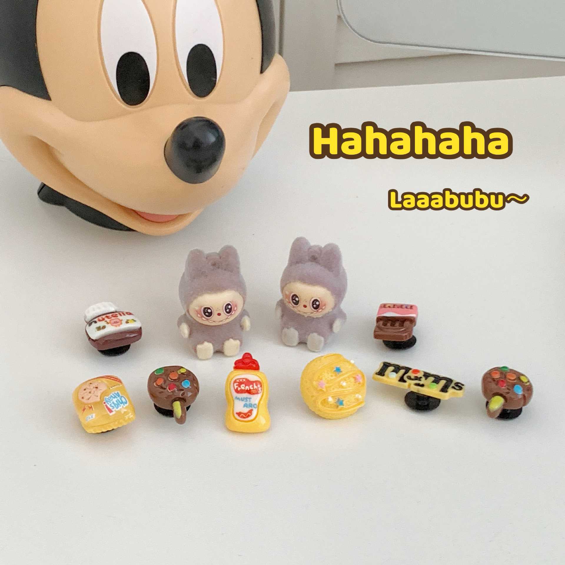 Labubu Clogs Accessories Shoe Charms Cartoon 3D Cute Accessories Accessories Suitable For Cross Shoe Buckles