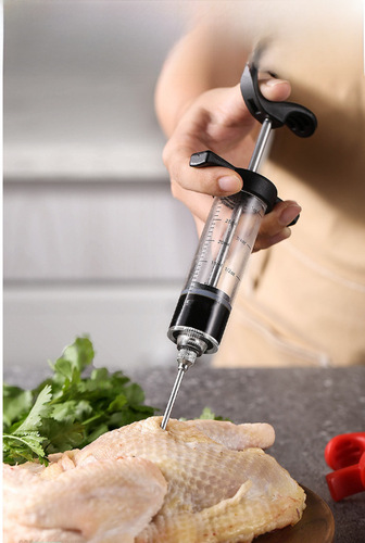 Cross-border seasoning syringe turkey needle brine barbecue seasoning injection syringe steak barbecue injection syringe 