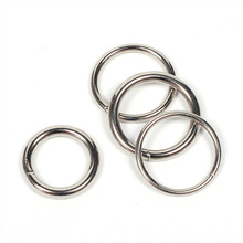 厂家直销金属圆环 铁线闭口实心圆圈环 圆形环扣服饰箱包五金配件