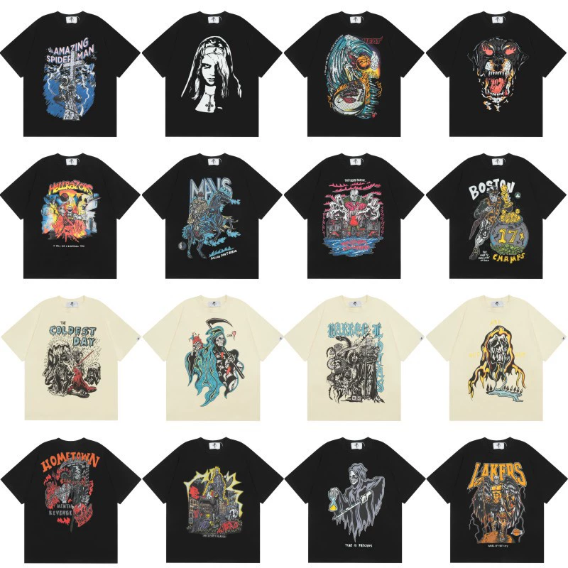 WARREN LOTAS Американский нишевые свободные короткие рукава мужчины Джеймс Карри Та же футболка High Street Лос-Анджелес INS