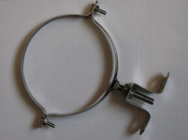 Φ60热水器烟支架吊码80管扣卡箍吊架180吊架吊杆不锈钢箍