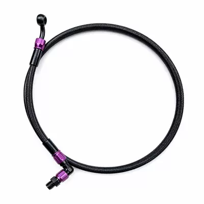 oil hose, rubber sleeve, Tubing - 60cm-nylon-6-aluminum-connector