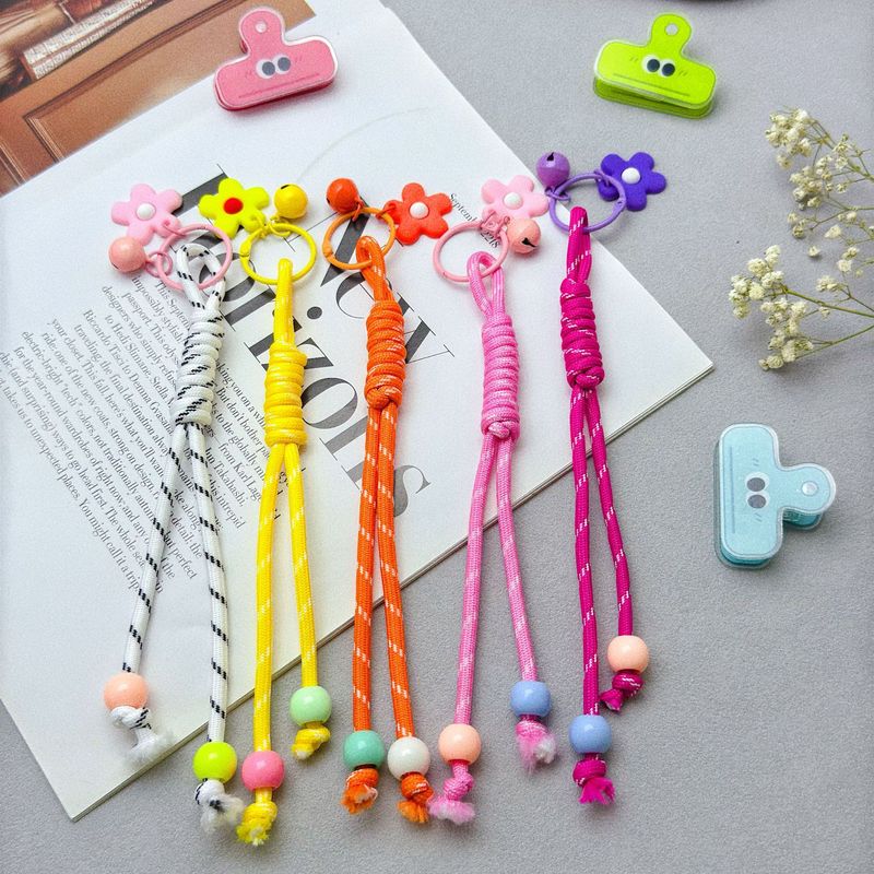 カラフルな編組バッグストラップ diy ビーズ手織り携帯電話ストラップジュエリーペンダント工芸品キーホルダー|undefined