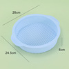 Cross -border large silicone cake mold round baking plate bottom wave pattern DIY baking mold