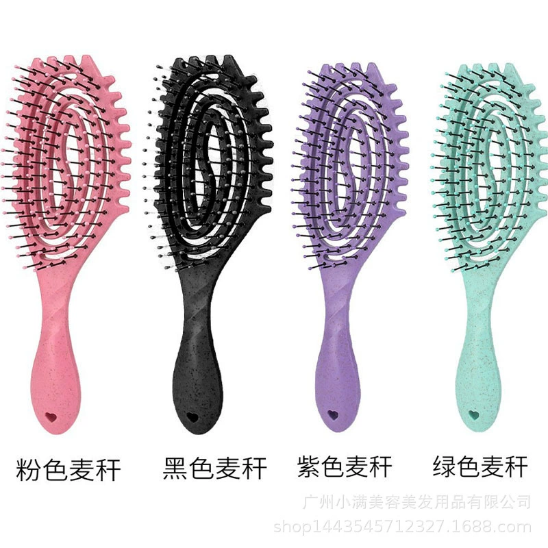 Новые bombs jump curl definition styling combed hair Shunfa combed bristle hollow back -shaped mosquito coils hollow comb