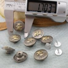 17MM牛仔外套口袋活动工字扣 牛仔裤裤钮   摇头牛仔裤扣