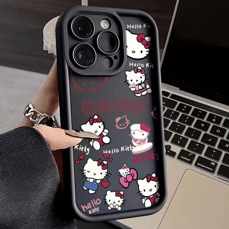 Full-Screen Hello Kitty Case Suitable for Apple 17Promax Phone Case Iphone16Pro Shockproof 15Pro14 Full Coverage 13 Full-Screen Hello Kitty Case Suitable for Apple 17Promax Phone Case Iphone16Pro Shockproof 15Pro14 Full Coverage 13
