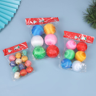 2025 Christmas Balls Christmas Tree Decoration Pendants Silk Balls Silk Wave Balls Christmas Scene Decorations Toys Batch