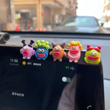 搞怪香肠嘴汽车车载摆件车内饰品中控台可爱创意小车电动车装饰品