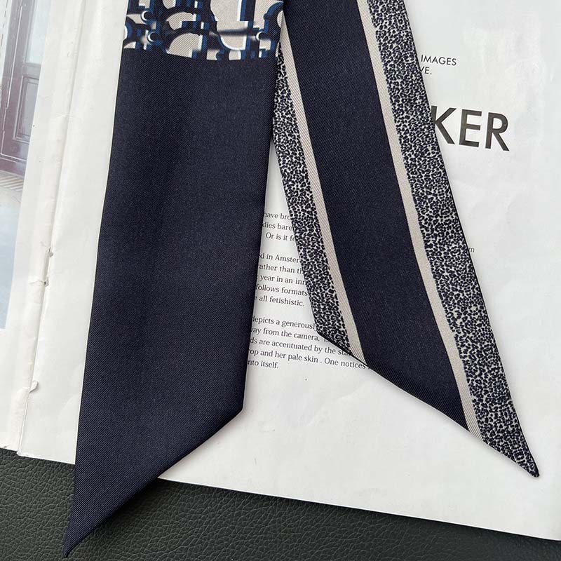 D versión alta 18 mm bufandas de seda cinta cinta delgada correa de pelo larga decoración pequeña bufandas animales de la selva H