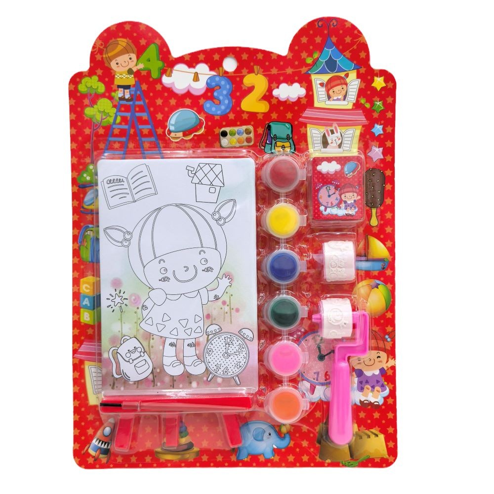 Nuevo sello de rodillo mágico de dibujos animados de bricolaje para niños, pintura creativa, juego de pintura, premios de jardín de infantes