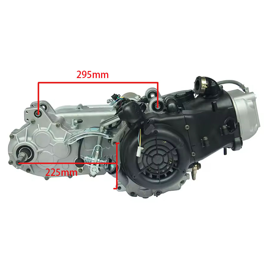 Jinlong Gy6200Cc Engine with Stepless Variable Speed Transmission (Cvt) and Reverse Gear for Beach Vehicles, Go-Karts, and Farm Vehicles, Gasoline Engine
