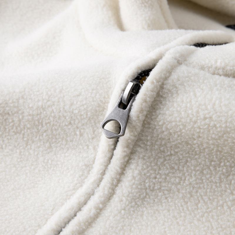 Gilet unisex in pile con collo alto - Giacca imbottita senza maniche con cerniera, pesante 320 g, strato termico in poliestere per autunno e inverno_voghion.com