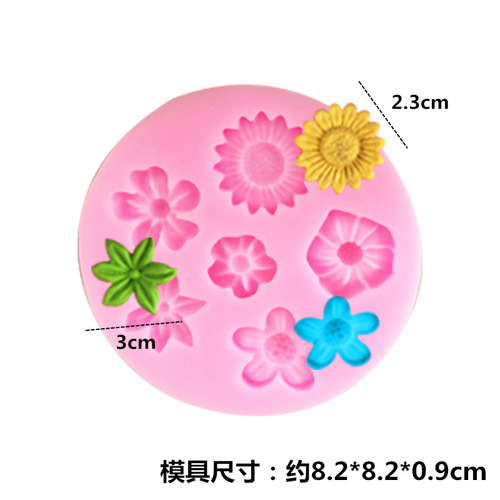 DIY flower shape aromatherapy stone food grade liquid silicone mold soap soap candle resin mold egg