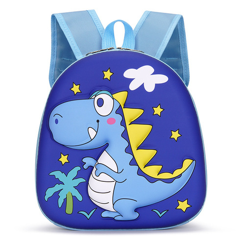 3D Cartoon Children's Backpack New Kindergarten Small and Middle Class School Bag Fashion Cute Dinosaur Eggshell Double Shoulder Bag
