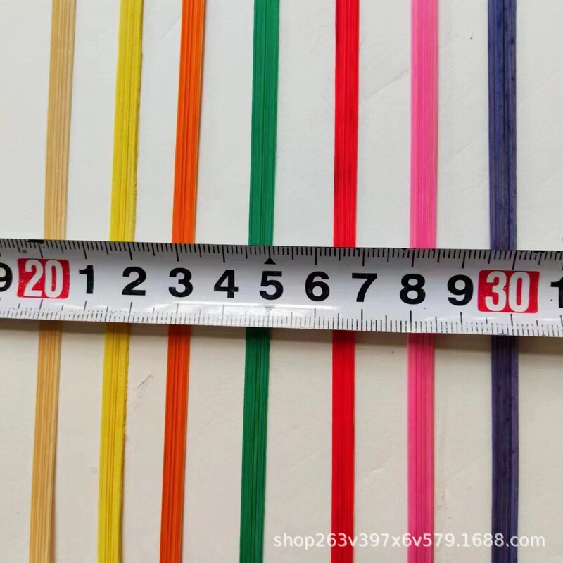 Factory Direct Sales of Colored Bamboo Strips, Handmade Bamboo Pieces, Bamboo Weaving Products, Kindergarten DIY Thin Bamboo