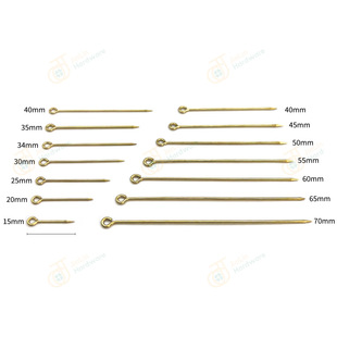 Separate pin 9-pin safety head brass 9-pin diy jewelry accessories multi-size pin loose pin