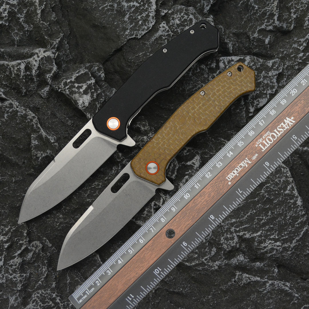 厂家直销D2钢折叠刀户外刀具高硬度锋利折刀露营求生小刀水果刀