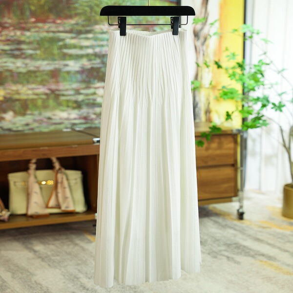 Cool and Stylish Irregular Pleated Long Skirt for Women Summer 0429
