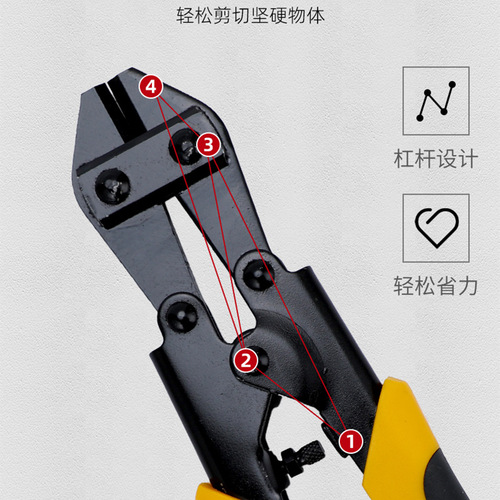 Wire Cutting Pliers, 8-inch manganese steel, mini wire cutting pliers, powerful iron wire cutting pliers, wholesale