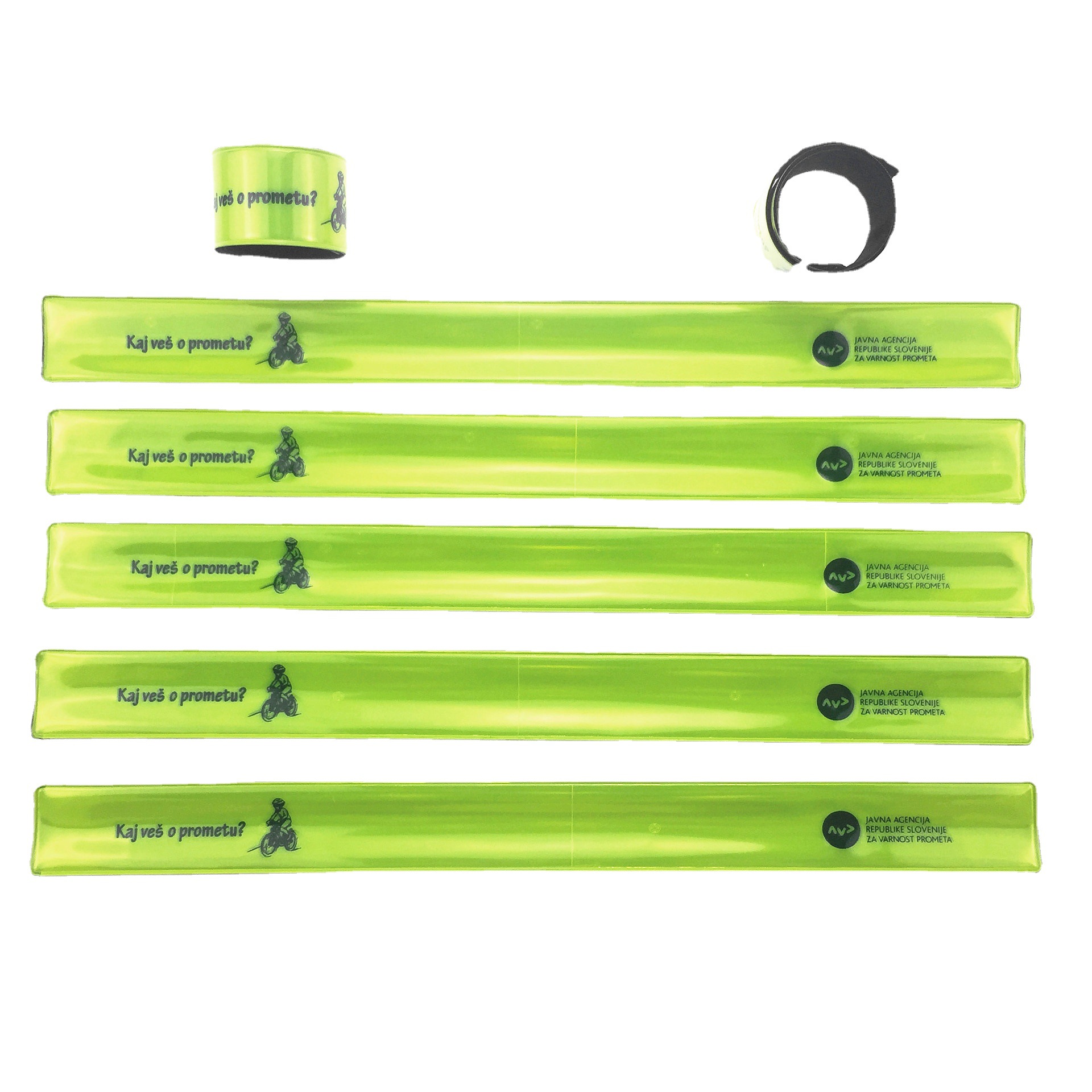 BSCI工厂 CE 反光啪啪圈 反光手腕带手环 反光束腿带反光弹力带