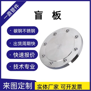 大口径碳钢法兰盖304316不锈钢高压锻造大口径盲板闷板堵片人孔盖