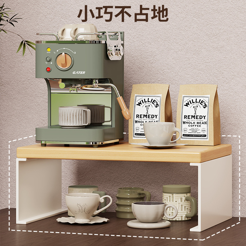Organizador de Tazas de Mesa de Madera para Mesa de Comedor