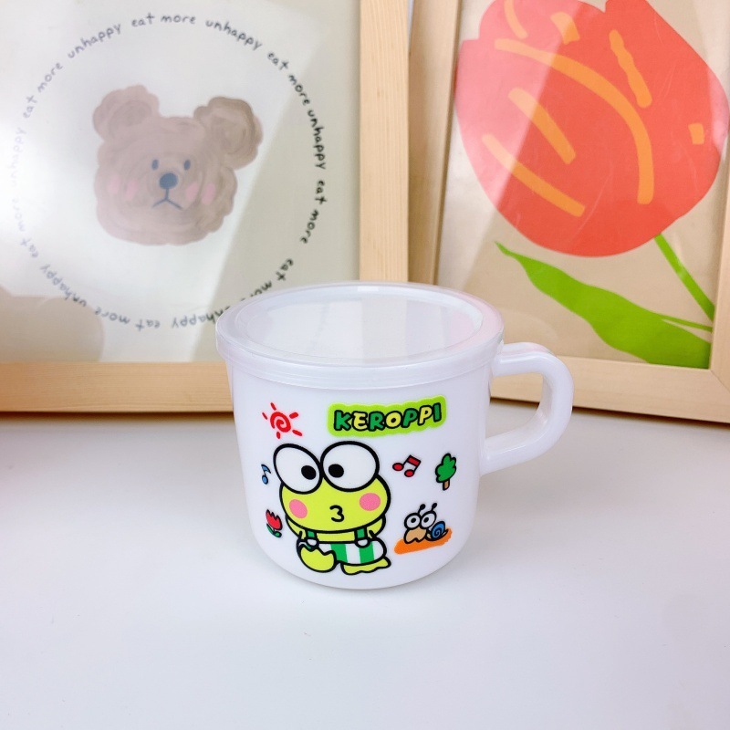 子供用ハンドルウォーターカップ幼稚園ドリンクカップステッチクロミ蓋付き漫画ミルクカップドリンクカップ|undefined